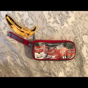 Andy Warhol Soup silver pouch